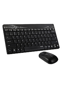 Bộ Bàn Phím Và Chuột Không Dây Rapoo 8000 (Đen) - Hàng chính hãng